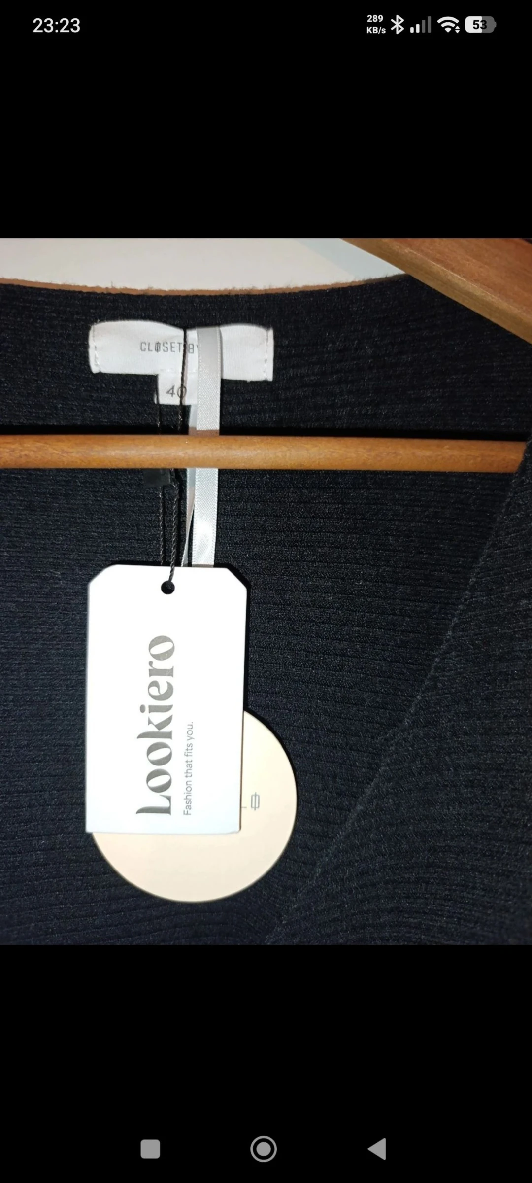 Robe noire Closet by Ló modèle Grace Knit taille L – photo 3